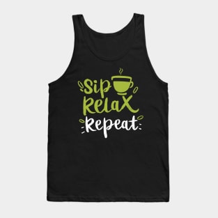 Sip, Relax, Repeat Matcha Tea Gift Tank Top